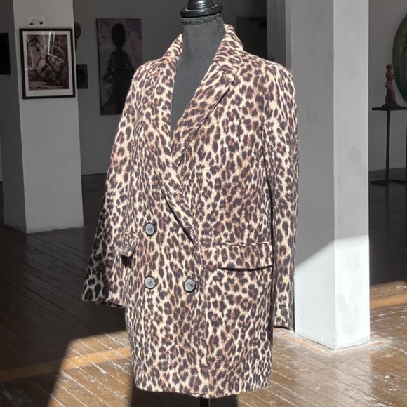 Zara leopard print coat - Picture 4 of 9